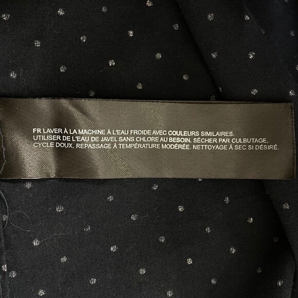 Denim & Flower Ricky Singh Mens size Large Button Front S/S Shirt Navy Polka Dot - Picture 10 of 10